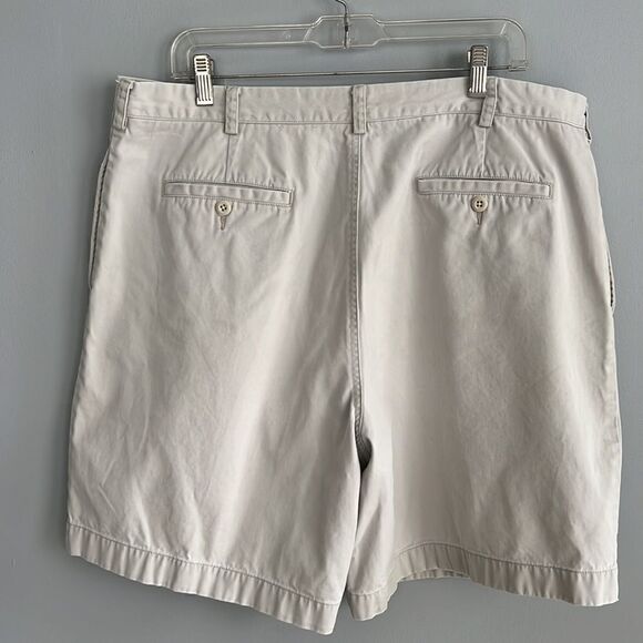 J Crew Mens 38 beige khaki shorts button fly - Picture 5 of 8